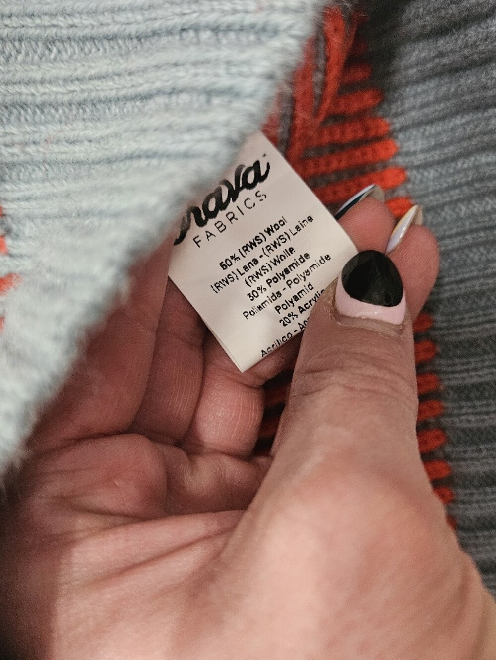 RWS Wool Ribbed Two Tone Sweater - Picture 4 of 7